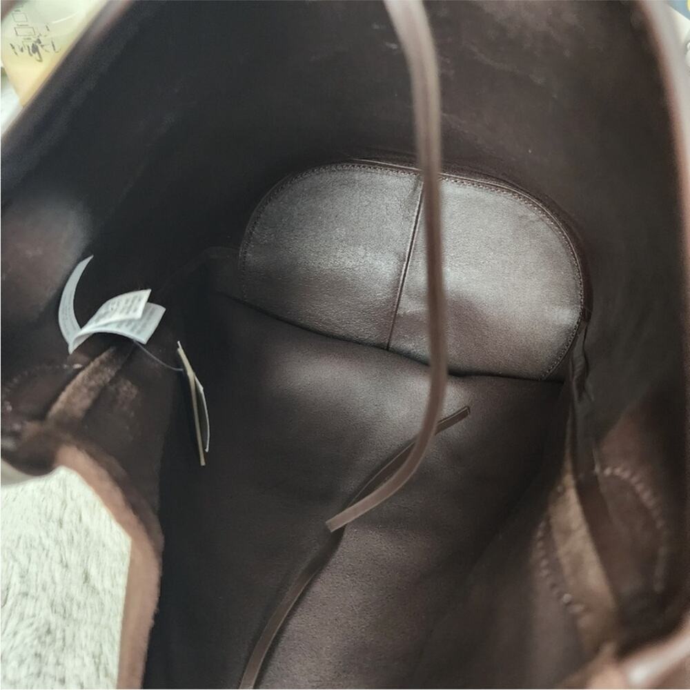 EUC J. Crew Berkeley Bucket Bag Leather and Suede in Ganache - Picture 8 of 9